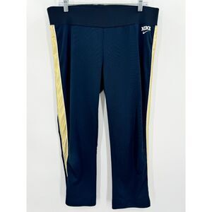 NIKE Vintage Silver Tag Blue and Gold Jersey Track Pants Size M
